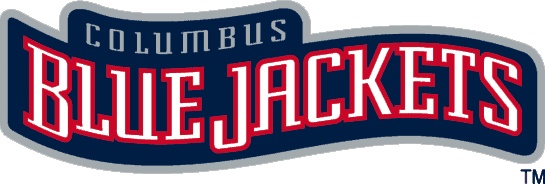 NHL, Columbus Blue Jackets Linear Logos Allover Cotton, NHL Logos 2